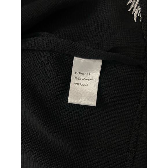 Ming Wang Knit Embroidered Open Jacket - Picture 6 of 8